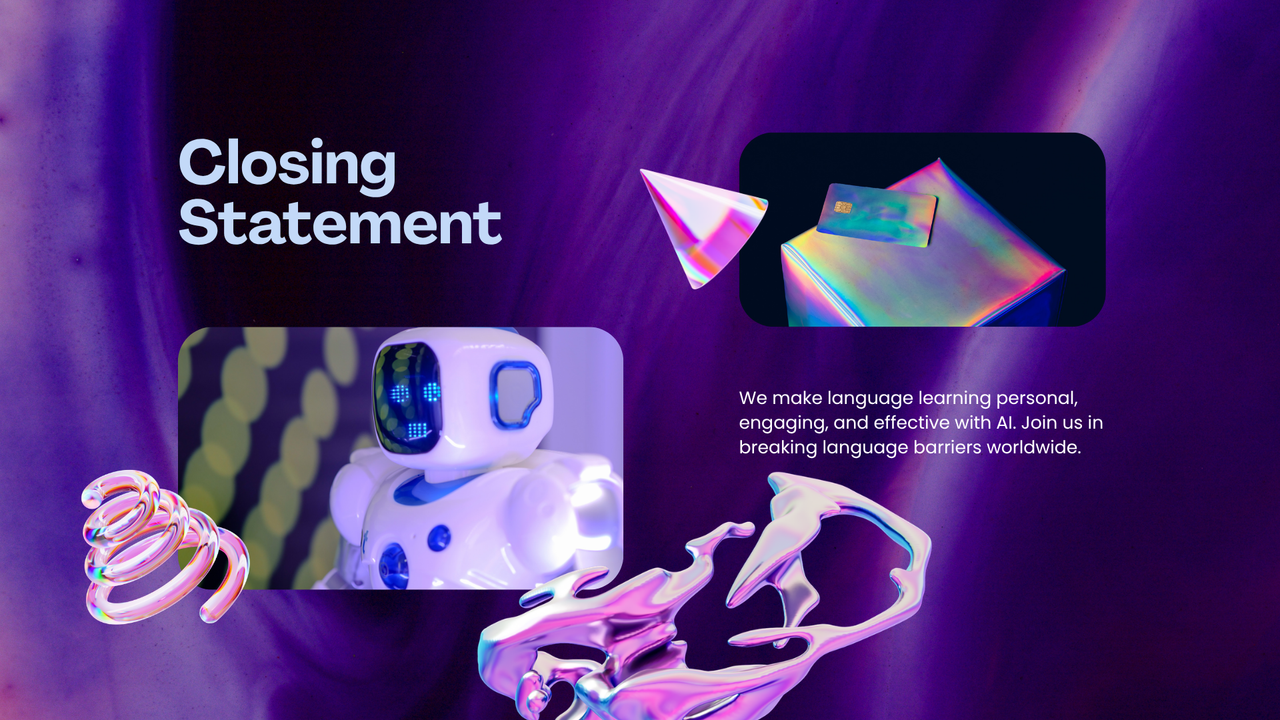 Purple and White Modern VR Business Pitch Deck Presentation