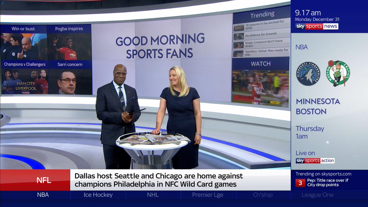 31 December - 09.00.00 - Good Morning Sports Fans. Round-up of t