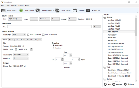 HandBrake 1.3.0 (x64) portable