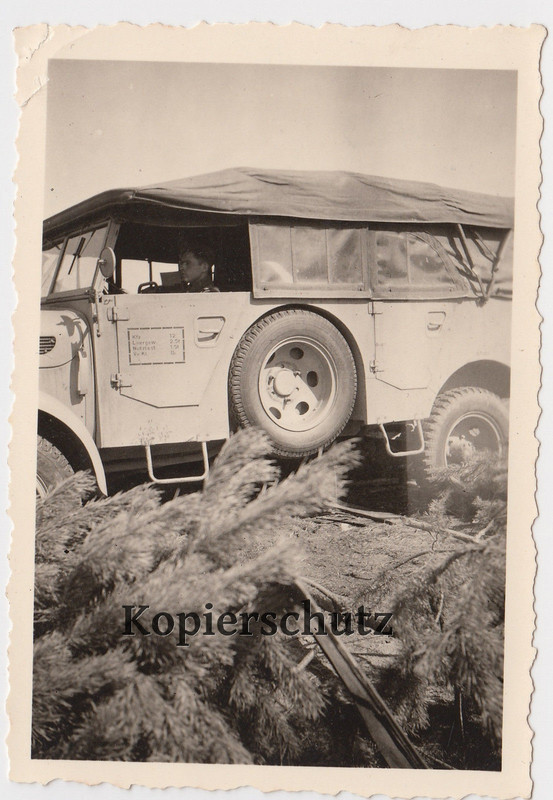 Foto Russland Wehrmacht Soldat Kübelwagen Pkw Kfz Steyr 1500 dat