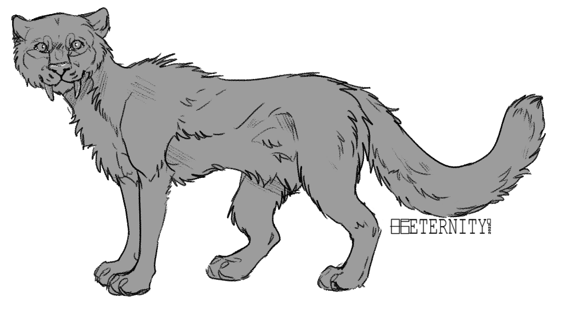 Fanged-Big-Cat-Lineart.png