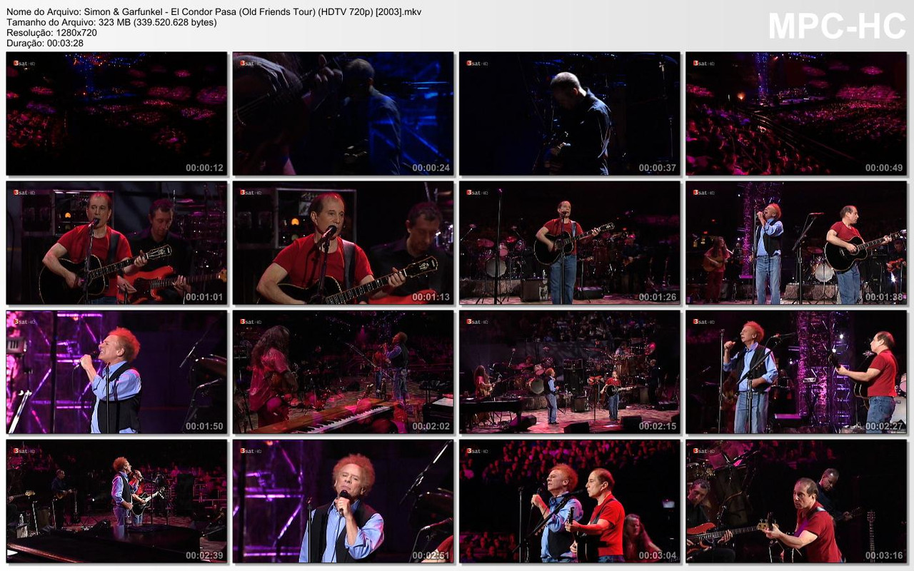 Simon & Garfunkel - El Condor Pasa (Old Friends Tour) (HDTV 720p) [2003]