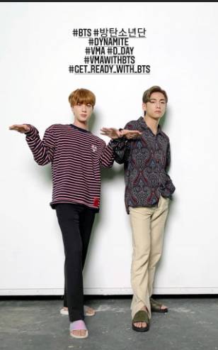 Jin dan V BTS