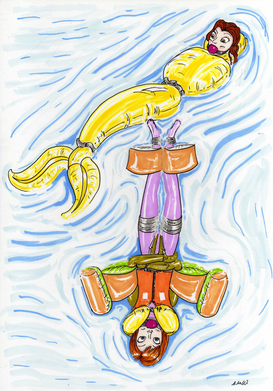 bondage floating together