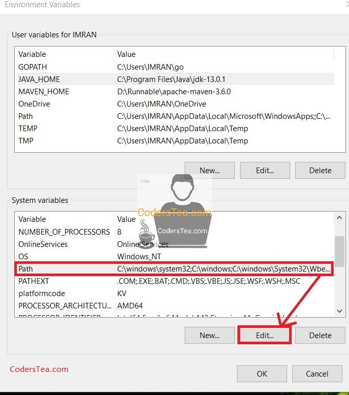 Add JDK path in widnows