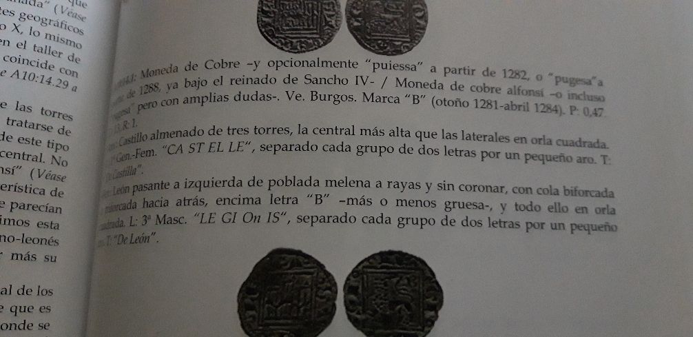 Pugesa o dinero de cobre de Alfonso X. 1281 d. C. Ax