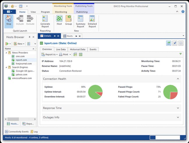 EMCO Ping Monitor Free 7.0.9.5027