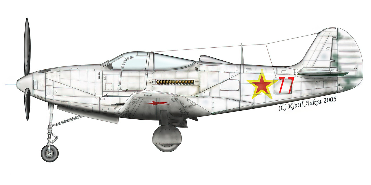 P-400-Airacobra-USSR-6IAE-Red-77-Yuri-Penakov-Russia-1942-0A