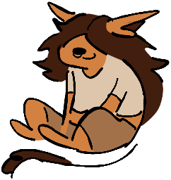 a little drawing of my sona, dusty