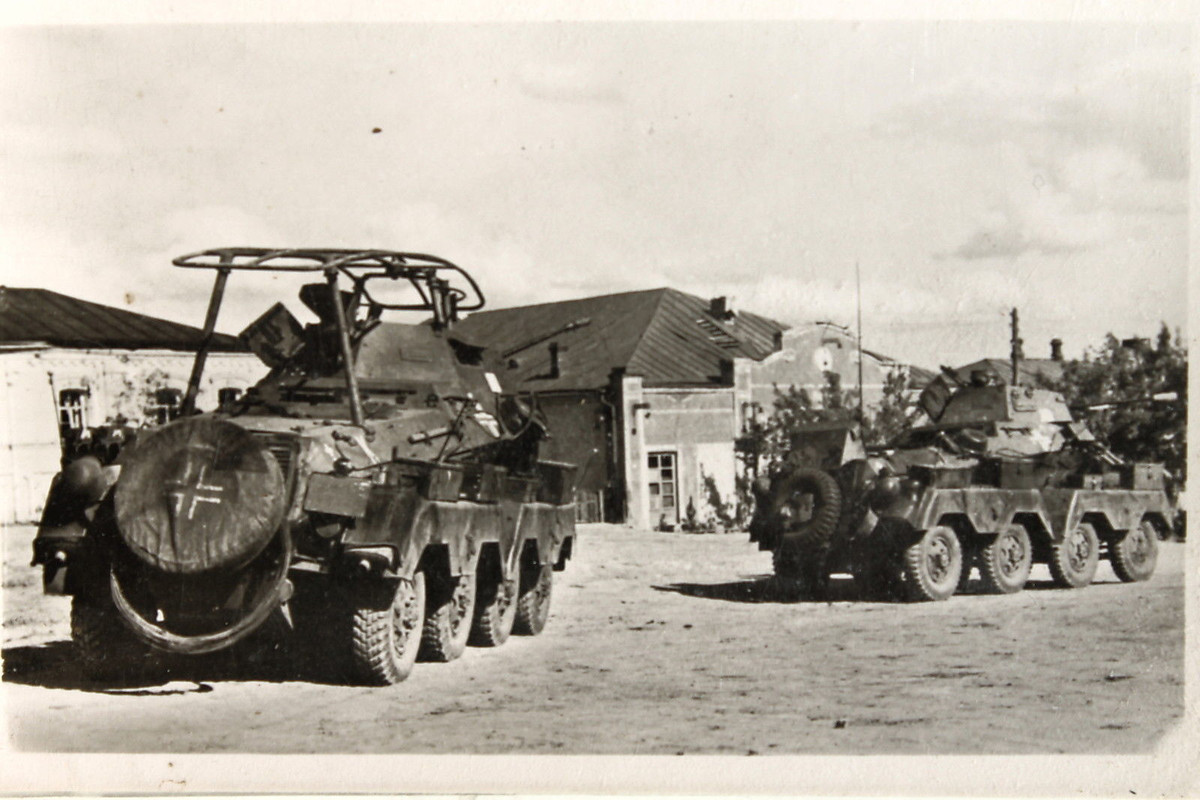 Foto AK Panzer Spähwagen