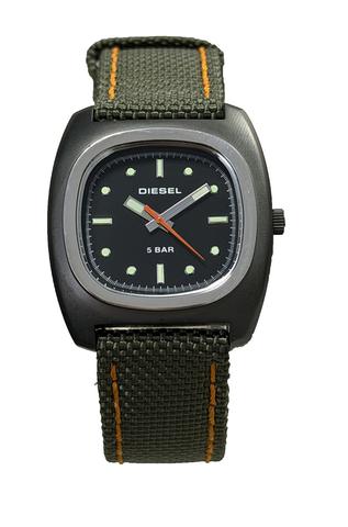 DIESEL DZ2090 Dial Black Green Fabric Men's Watch | eBay