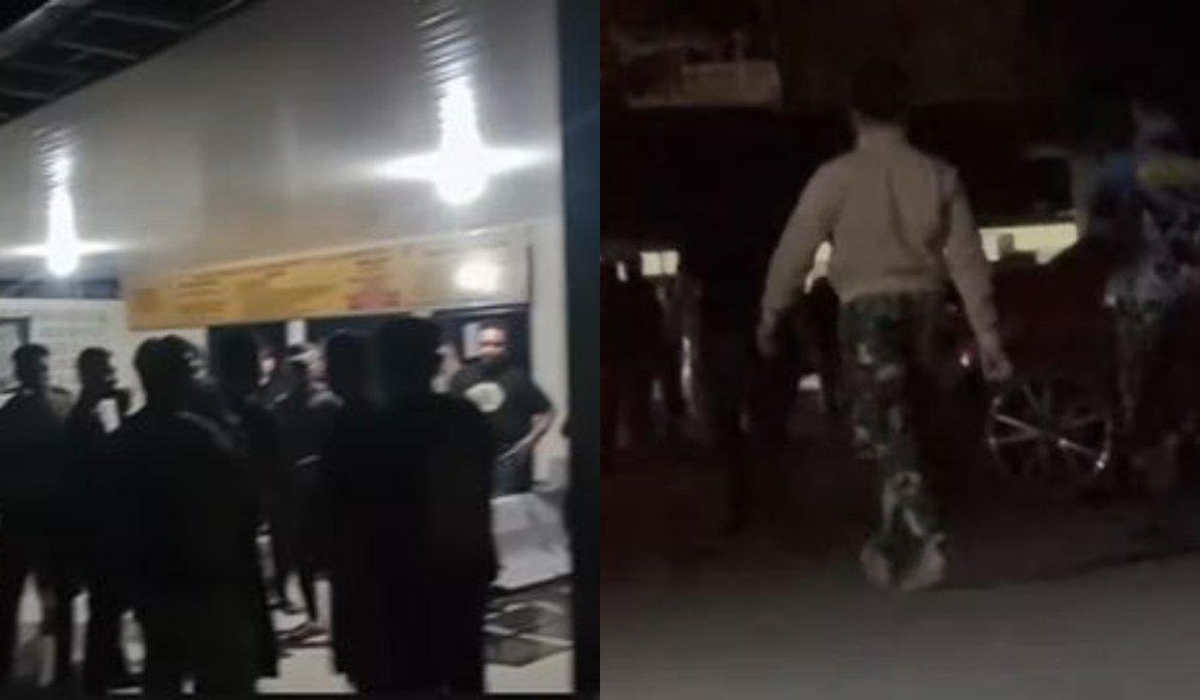 Viral! Anggota TNI Melakukan Pengeroyokan Angota Brimob di Gorontalo