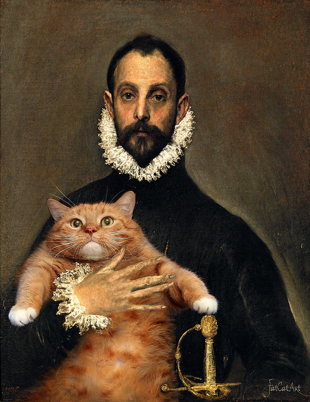 El-Greco-The-Nobleman-with-his-Hand-on-his-Cat-w