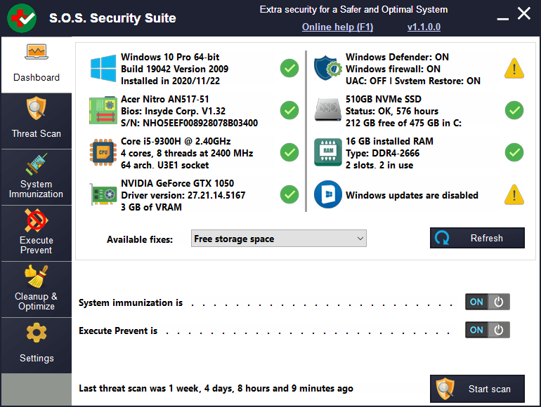 S.O.S Security Suite 2.6.1.0