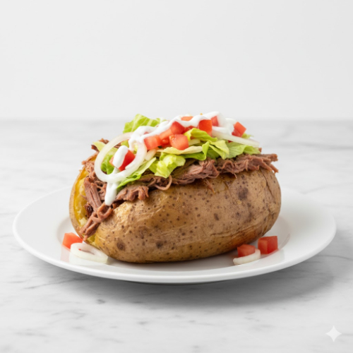Patata asada de ternera