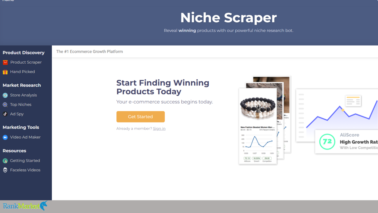 Niche Scraper-homepage