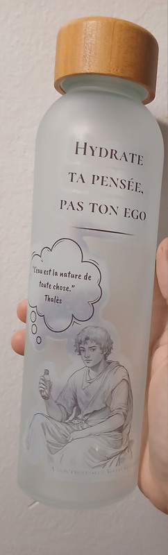 Bouteille personnalisée réalisée par une élève