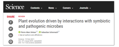 Science综述：与共生微生物和病原微生物相互作用驱动植物进化-1.png