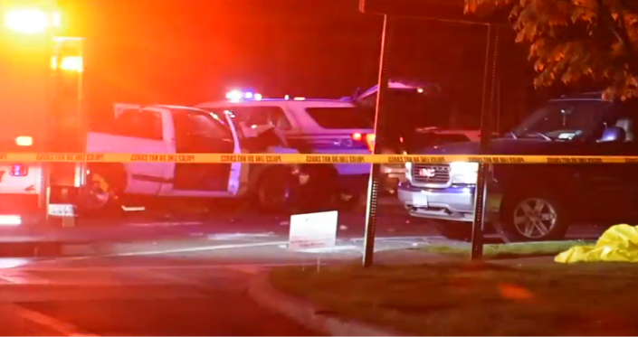 Suffolk County police officer injured in crash
