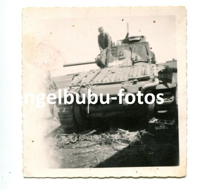 FOTO - 113.I.D. (268.I.R.) - PANZER - englischer Tank - TOP-RARITÄT mit ”12-27”