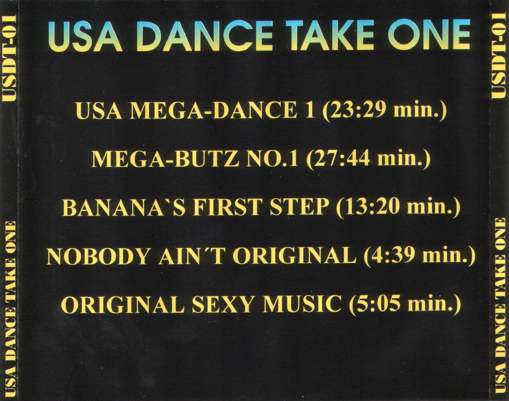 dance - 01/04/2023 - Various – USA Dance Take One (CD, Compilation, Mixed, Unofficial Release)(Not On Label – USDT-01)  1994 06