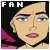 a small image of dr. girlfriend from venture bros. she is a woman with a black bob and pale skin. she wears pink lipstick and purple eyeshadow, alongside golden circle earrings. in the top corner is in white letters the word FAN