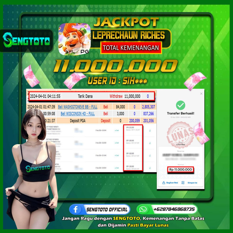 BUKTI PEMBAYARAN SLOT LEPRECHAUN RICHES