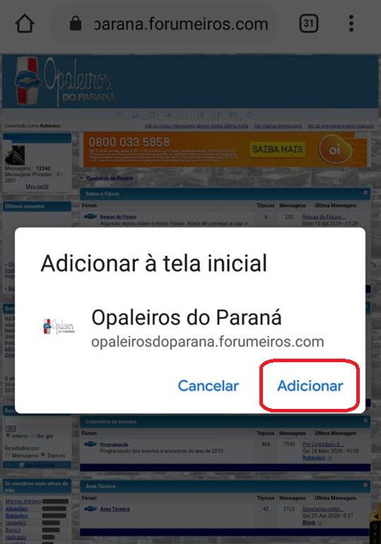 App do fórum para smartphone 3