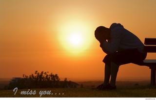 thanh -  Dòng thơ họa của Nguyễn Thành Sáng &Tam Muội  - Page 11 I-miss-you-sad-young-boy-sunset-wallpapers