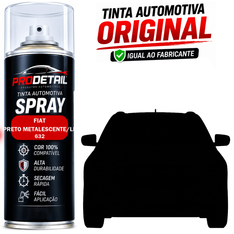 CAPA SPRAY FIAT 632 PRETO METALESCENTELF