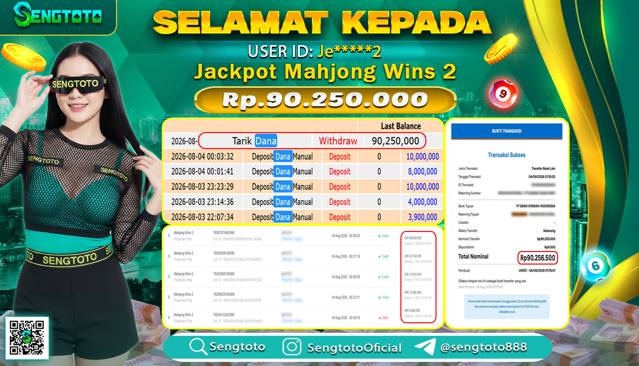 BUKTI PEMBAYARAN SLOT MAHJONG WINS 2