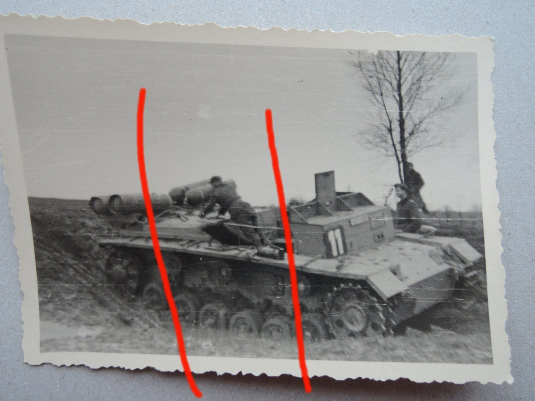 Fotos Panzer III ohne Turm mit Flüssiggas Antrie
