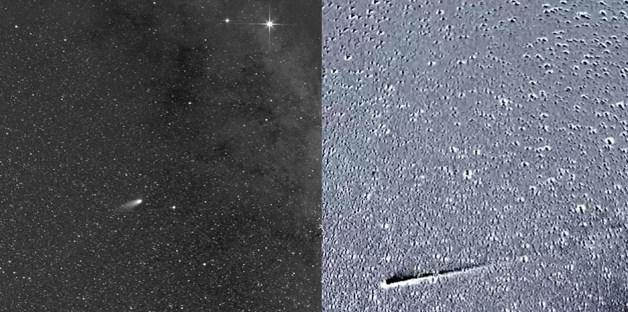 NASA capta el paso del cometa Leonard desde el espacio