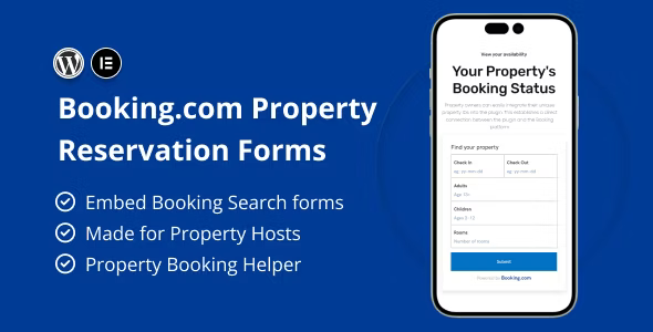 Booking.com Property Reservation Forms for Elementor WordPress