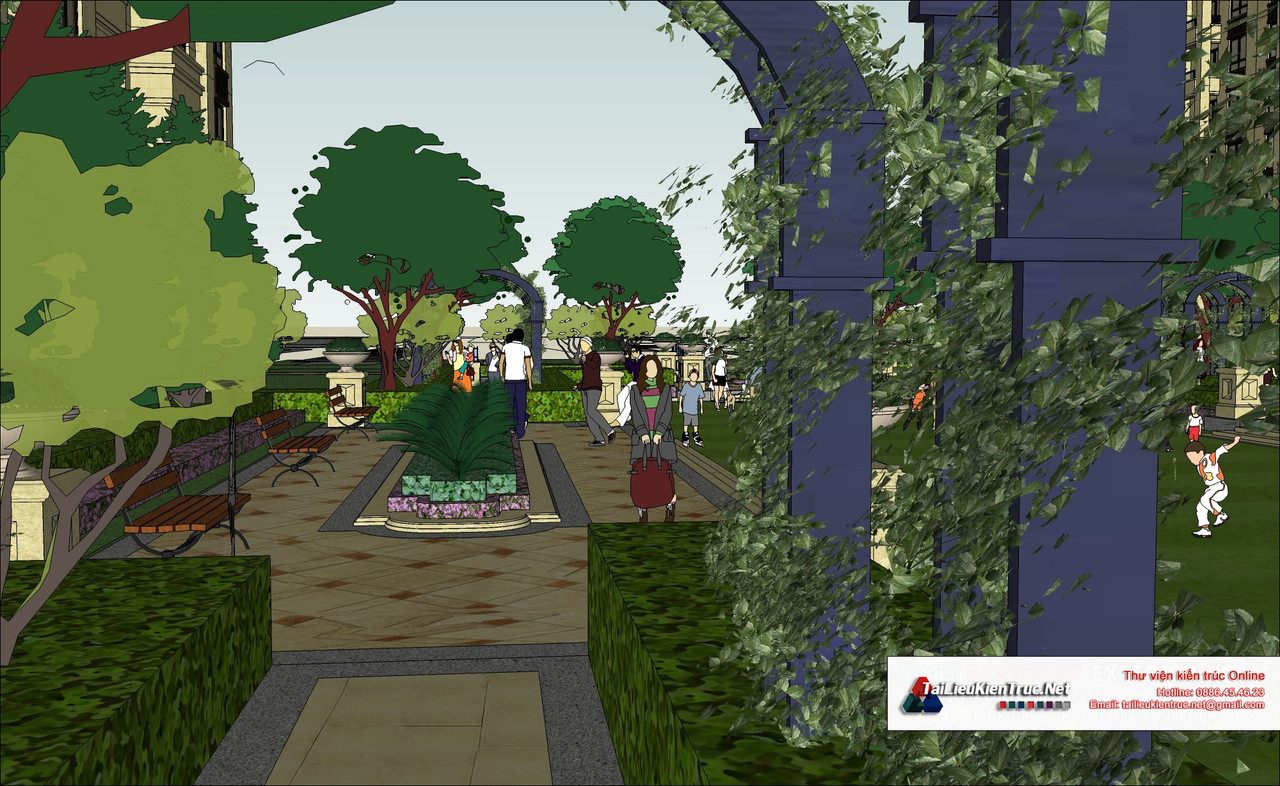 9-model-phoi-canh-3d-file-sketchup-biet-thu-lau-dai-phap-co68 (1