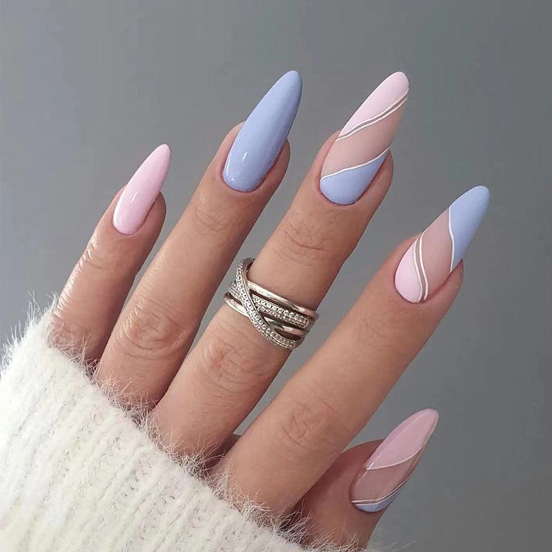 Blue colour nail art designs