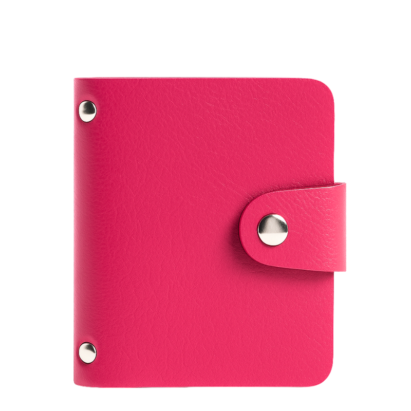 24 Slots Card Holder, Pink