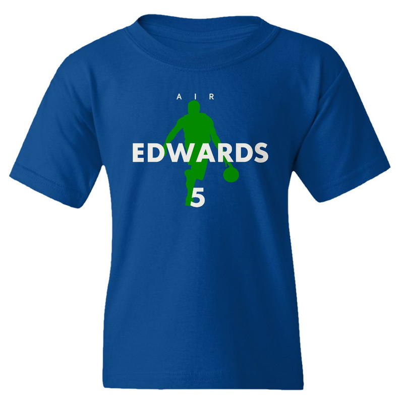 Air Edwards Minnesota Basketball Star Player Inspired Youth Unisex T-shirt - Picture 2 of 2