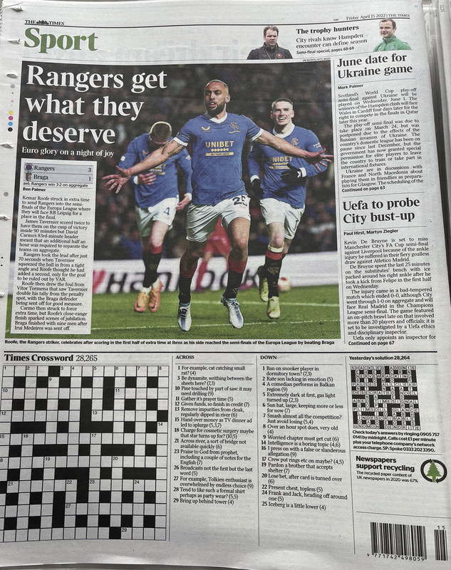 back page The Times IMG_1364