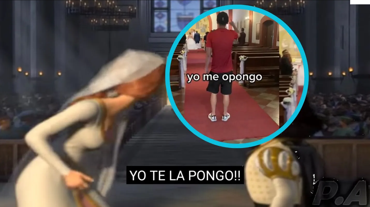 Tiktoker interrumpe boda con un 'Yo me opongo' e incomoda a todos