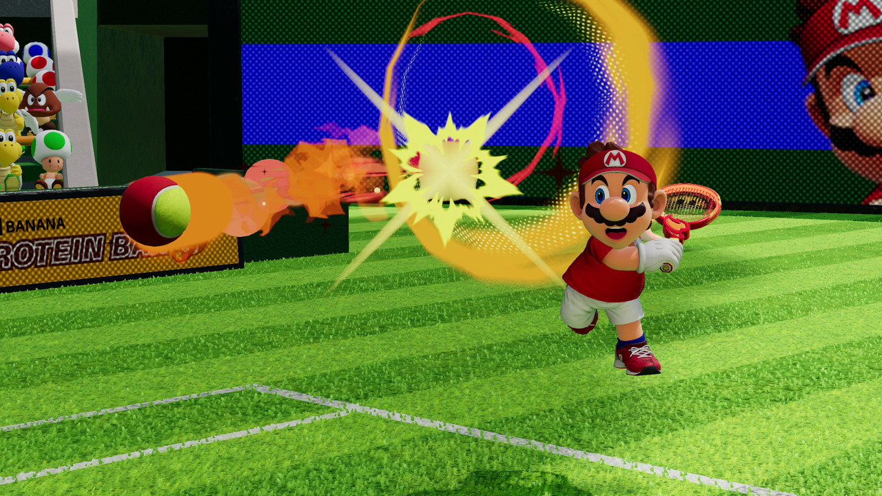 Mario Tennis Fever - Mario Fever Shot close up