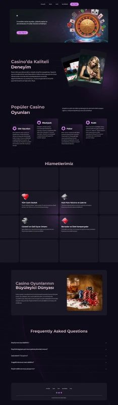 لندینگ پیج رویال / ترکی زبان