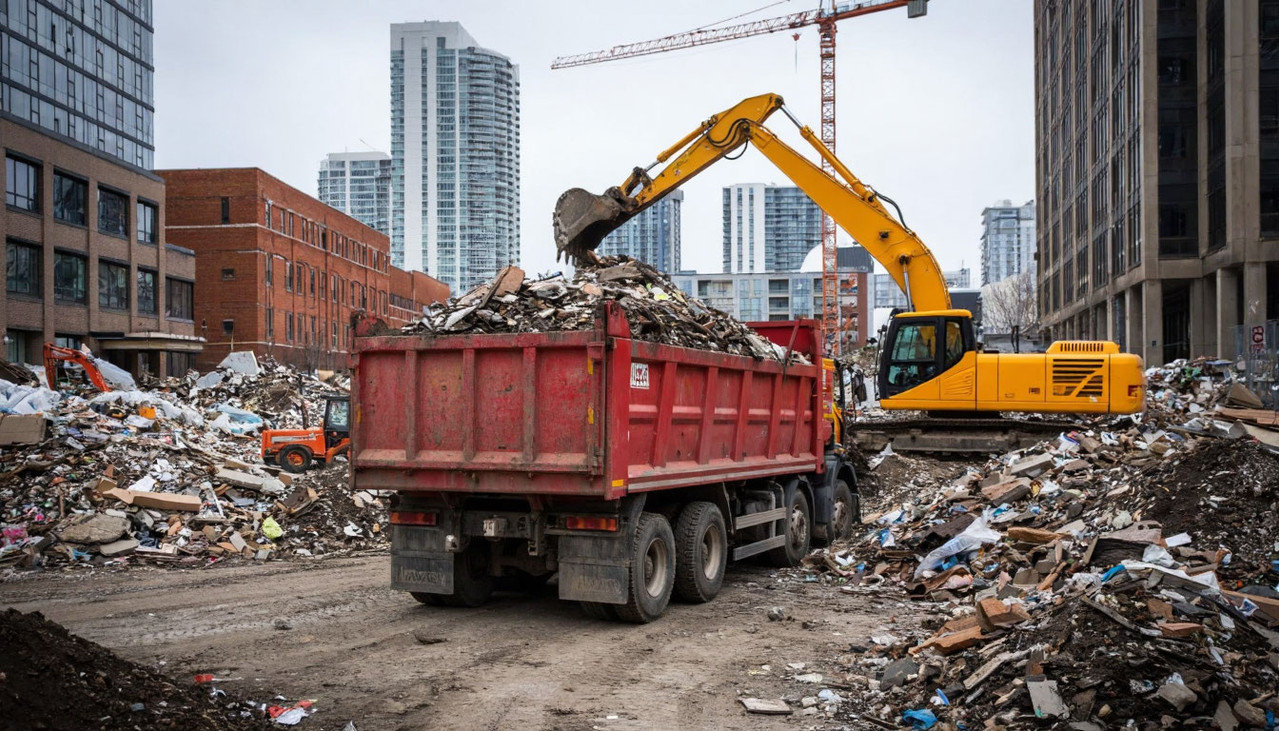 Как организовать вывоз строительного мусора в Москве