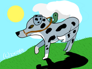 Tadpole Riding Dog II