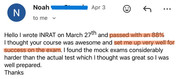 Student Testimonial