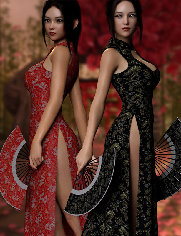 dForce Eastern Vibes Outfit Set for Genesis 8 and 8.1 Females