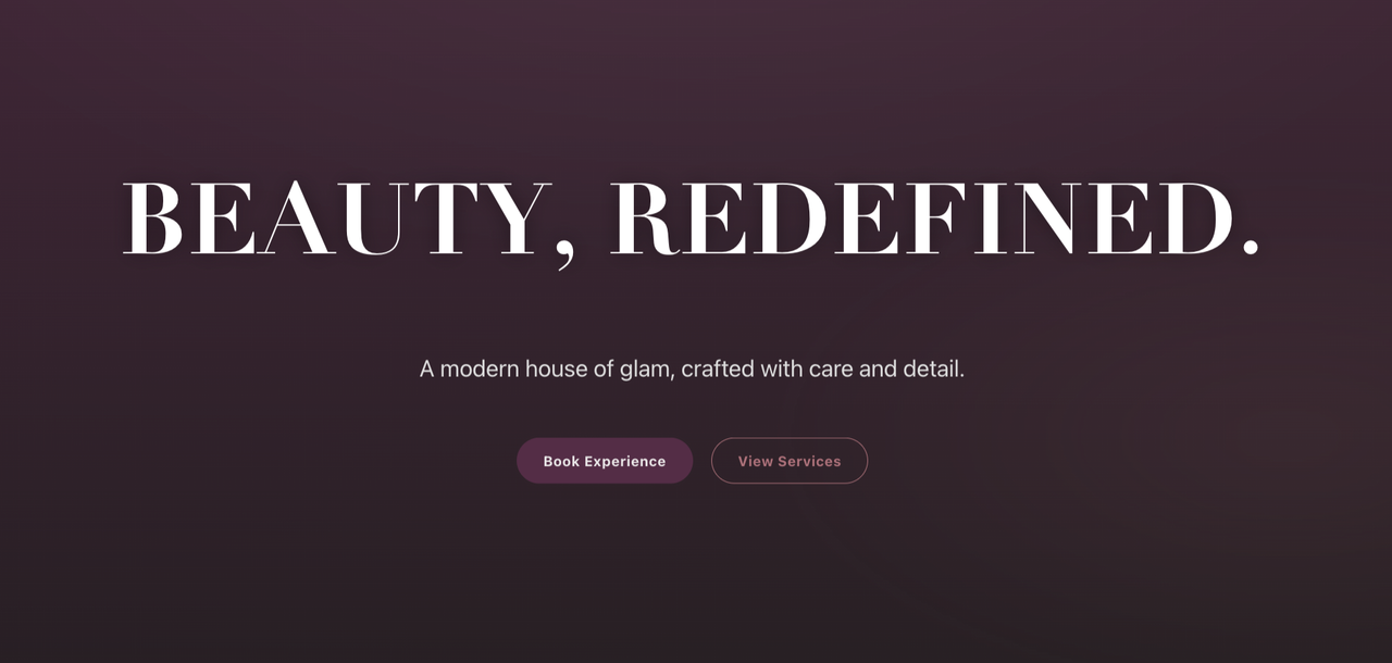 Velour Beauty House desktop – primary