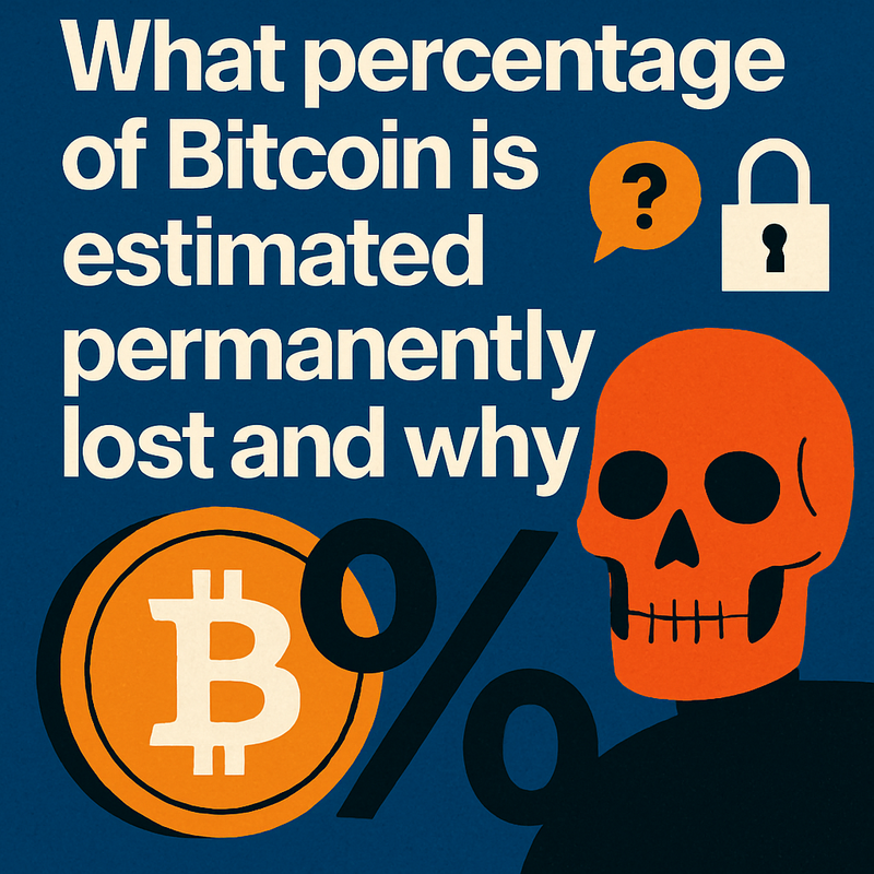 What percentage of Bitcoin is estimated permanently lost and why
