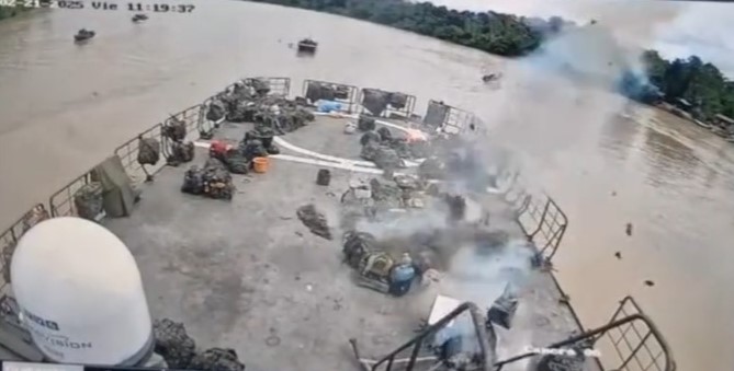 Las FARC atacan con drones una patrullera fluvial de la Armada Colombiana