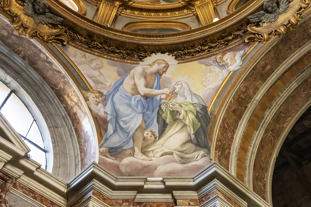 _27A3122-SANTA SABINA-CAPPELLA SX-SANTA CATERINA-CUPOLA